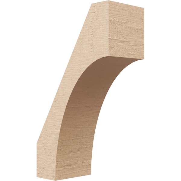 Ekena Millwork 3-inch W x 6-inch D x 10-inch H Westlake Rough Cedar Woodgrain TimberThane Knee Brace, Primed BRCUR03X06X10WTLRCPR - main